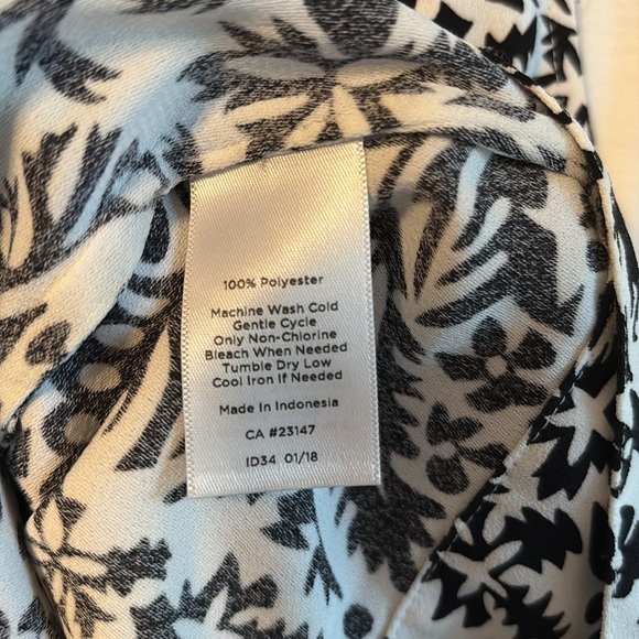 Talbots Black and White Patterned Tank Top - Picture 5 of 5